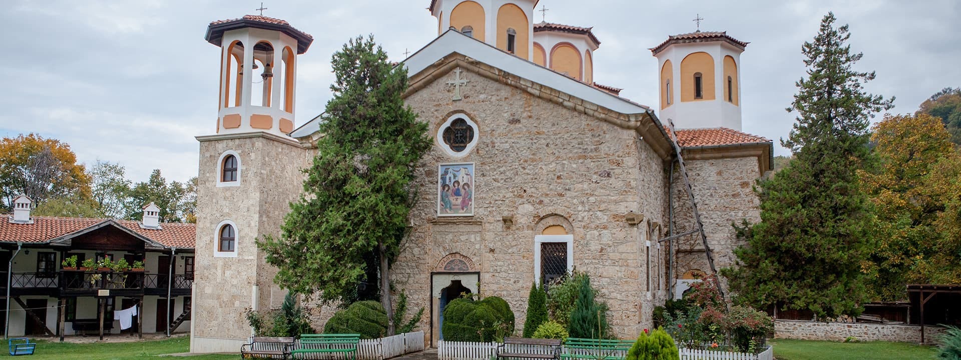 The monastery restored with the preservation of its authentic architecture